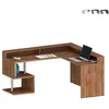 Web Furniture - Bureau d'angle moderne avec surélévation design pour l...