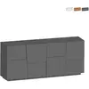 Buffet 4 portes L200cm ROME anthracite mat Taille unique