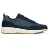 Geox - Baskets en Velours de Cuir Radente bleu marine T.40