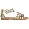 Geox Fille J Karly Girl Sandal, Platine, 41 EU