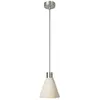 Creative Cables - Lampe à suspension avec abat-jour conique en bois Sa...