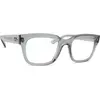 Ray-Ban Ray-Ban Chad Optics Bio-Based Monture Transparent Gris Verres Incolore Polarisé 54-22