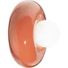 Applique murale en céramique orange pokè 25x16cm Bumbum - Ferroluce
