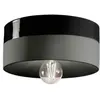 Ferroluce Plafonnier PI céramique brillant/mat Ø25cm noir