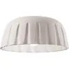 Ferroluce Plafonnier Madame Gres Céramique, hauteur 17 cm, blanc