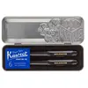 Moleskine Coffret boîte métallique Kaweco Stylo plume et Stylo bille avec cartouches d'encre Noir