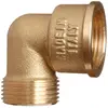 Raccord laiton coudé 90° à visser - M 3/4' - F 3/4' - Comisa