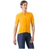 Maillot Castelli Espresso manches courtes jaune orange femme - L