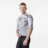 Maillot Castelli Stratus Logo manches courtes blanc gris fumée - M