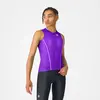 Maillot Castelli Anima Flow sans manches violet femme - XL