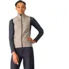 Gilet coupe-vent Castelli Unlimited Puffy beige clair noir femme - S
