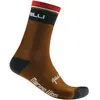 Chaussettes Castelli Quindici Soft Merino orange foncé noir - XXL