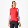 Gilet coupe-vent Castelli Espresso rouge brillant femme - XS