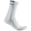 Chaussettes unisexe castelli bandito merino 18 blanc