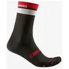 Chaussettes castelli gara thermal 18 blanc rouge