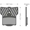 Brenta Ciclo Plaquettes De Frein à Disque Light Tech Mt2-8 Disk Magura