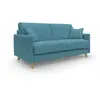 Divani.store Edgar Canapé lit convertible en tissu felis imperméable T03 180 cm (mat. 140x197) bleu ciel