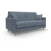 Divani.store Edgar Canapé lit convertible en tissu FELIS imperméable T03 200 cm (mat. 160x197) bleu