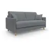 Divani.store Edgar Canapé lit convertible - Gris