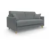 Divani.store Edgar Canapé lit convertible - Gris