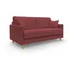 Divani.store Edgar Canapé lit - Rouge