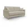 Divani.store Edgar Canapé lit convertible en tissu FELIS imperméable T03 200 cm (mat. 160x197) beige