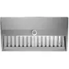 AIRFORCE hotte murale VIS HEAD FREE NO DROP (Inox, 120 cm - Acier)