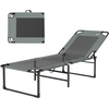 Outsunny Transat d'extérieur inclinable 4 positions, chaise pliante av...