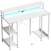 HOMCOM Bureau pour Ordinateur Réversible avec Étagères, 120x50 cm, ave...