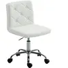 HOMCOM Chaise de Bureau Réglable avec Revêtement à Boutons, en Cuir PU...