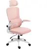 Vinsetto Chaise de Bureau Réglable et Inclinable avec Appuie-tête Amov...