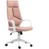 HOMCOM Chaise de Bureau en Tissu avec Balançoire, Hauteur Réglable et ...