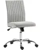 HOMCOM Chaise Bureau Sans Accoudoirs avec Hauteur Réglable et Siège Pi...
