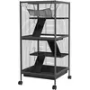 PawHut Cage pour Cochons d'Inde et Chinchillas en Acier avec 3 Niveaux...