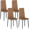 HOMCOM Lot de 4 Chaises de Salle à Manger Modernes avec Dossier Haut e...
