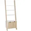 HOMCOM Étagère en Escalier avec 3 Étagères et Placard, Étagère en Esca...