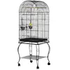 PawHut Cage pour Oiseaux et Canaris, Volière avec Roues en Métal Noir ...