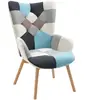 HOMCOM Fauteuil de Chambre en Velours Matelassé et Pieds en Bois, 66x7...