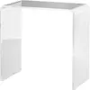 HOMCOM Table Basse en Acrylique en U avec Bords Lisses et Coins Arrond...