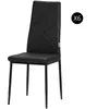 HOMCOM Set de 6 Chaises de Salle à Manger Modernes avec Dossier Haut e...