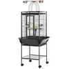 PawHut Cage pour Petits Oiseaux avec 2 Perchoirs et Échelle en Arc, en...
