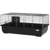PawHut Cage pour Lapins à 2 Portes avec Plateau Amovible, en Métal et ...