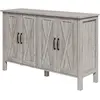 HOMCOM Buffet Polyvalent style Rustique avec 4 Étagères de Rangement R...
