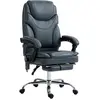 Vinsetto Chaise de Bureau Massante et Chauffante avec Repose-Pieds, en...
