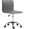 HOMCOM Chaise de Bureau Ergonomique en Cuir PU avec Hauteur Réglable, ...