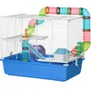 PawHut Cage pour Hamster à 3 Niveaux avec Tunnel, Maisonnette et Roue ...