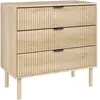 HOMCOM Commode 3 Tiroirs en Bois pour Chambre et Entrée Style Nordique...