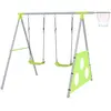 AIYAPLAY Jeu pour Enfants 3 en 1 avec Balançoire de Jardin, Panier et ...