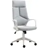 HOMCOM Chaise de Bureau avec Fonction Bascule, Fauteuil Président en T...