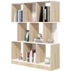 HOMCOM Étagère à 8 Étagères pour Salon et Chambre à Coucher, en Bois, ...